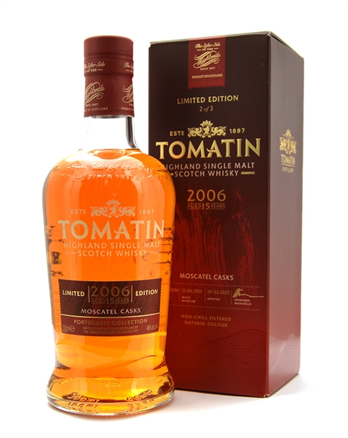 Tomatin 2006 Limited Edition 15 år portugisisk samling 2 av 3 Highland Single Malt Whisky 70 cl 46%