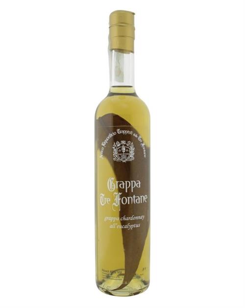 Tre Fontane Grappa Chardonnay All Eucalyptus 40 procent alkohol och 50 centiliter