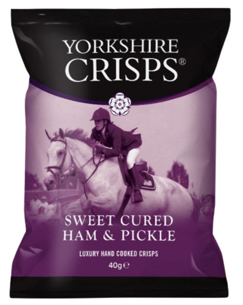 Yorkshire Crisps Sweet Cured Ham and Pickle Chips 40g