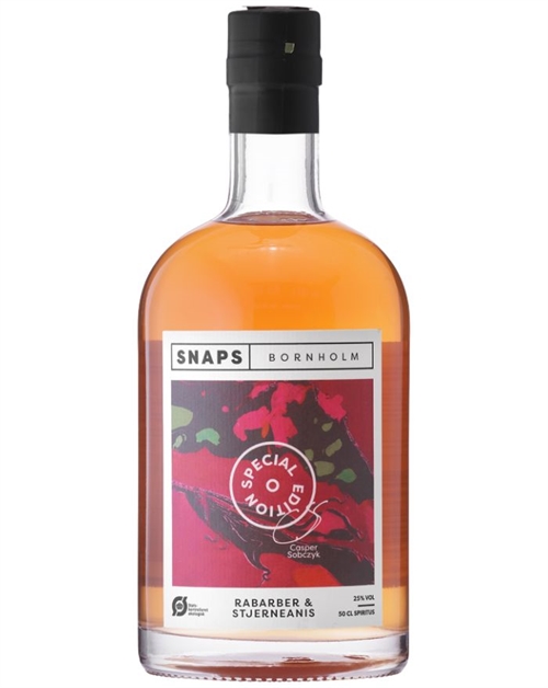 Snaps Bornholm Organic Special Edition Rabarber och stjärnanis Dansk Akvavit 50 cl 25%