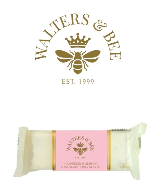 Walters and Bee Vit Gourmetnougat med Rostade Mandlar och Honung