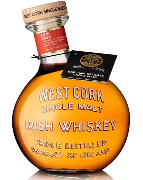 West Cork Rum Cask Finished Maritime Release Single Malt Irsk Whiskey 70 cl 46%