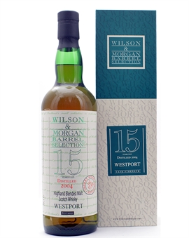 Westport 2004/2019 Wilson & Morgan 15 år Highland Blended Malt Scotch Whisky 70 cl 57,8%