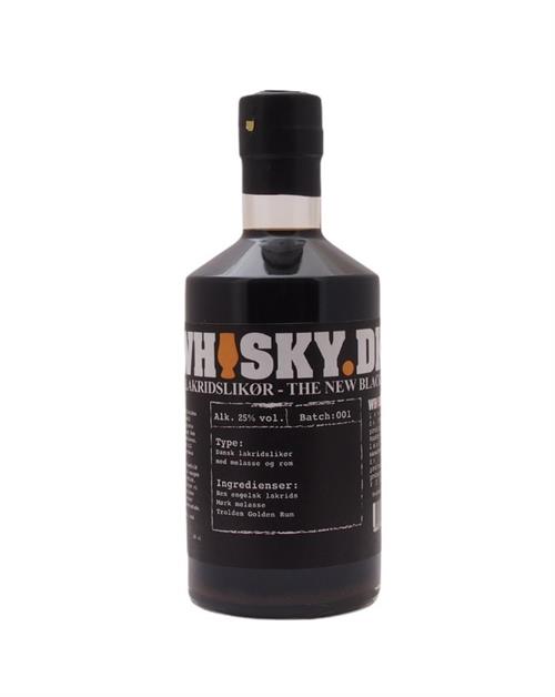 Whisky dk Lakritslikör från Trolden Destilleriet Dansk likør 50 cl 25 procent alkohol