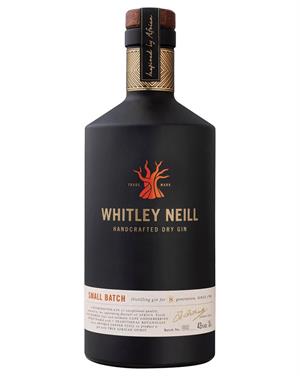 Whitley Neill Gin Handcrafted Dry Gin från England innehåller 70 centiliter med 43 procent alkohol