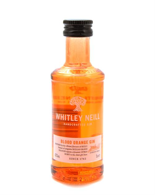 Whitley Neill Miniature Blood Orange Handgjord Gin 5 cl 43%