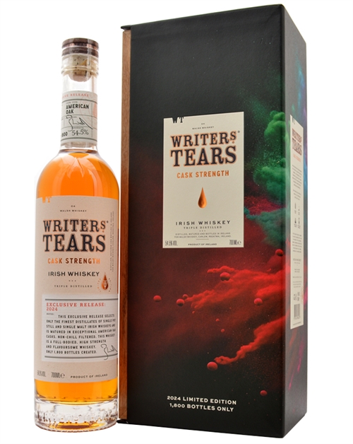 Writers Tears Cask Strength 2024 Limited Edition Triple Destillered Pot & Malt Irish Whisky 70 cl 54,5%