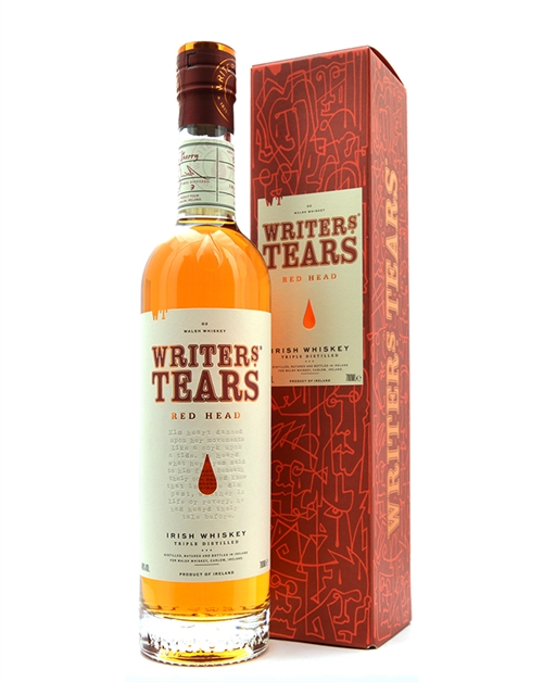 Writers Tears Red Head Triple Destillered Single Malt Irish Whisky 70 cl 46%