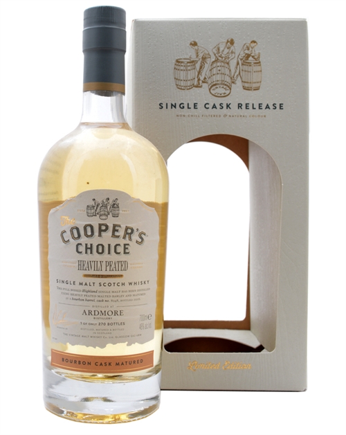 Ardmore 2016 Heavily Peated Coopers Choice Bourbon Cask Single Highland Malt Whisky 70 cl 46%