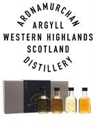 Ardnamurchan Miniature First AD 2020 presentset Single Malt Whisky 4x5 cl 46,8-59,5 %