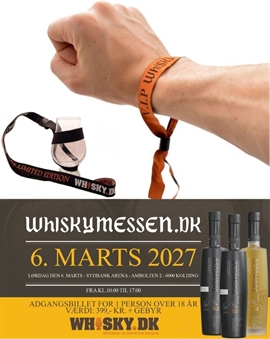 Medlemskap i Whiskymessen VIP CLUB 2027 INKLUSIVE entrébiljett, glas