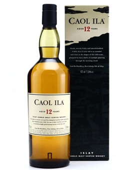 Caol Ila 12 år 1 liter OLD VERSION 1 Single Islay Malt Whisky 43%