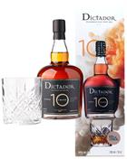 Dictador 10 år Presentset med 1 glas Solera Ultra Premium Reserve Columbia Rum 70 cl 40%
