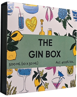 The Gin Box - 10 reasons to love gin presentset 10x5 cl 27% til 47%