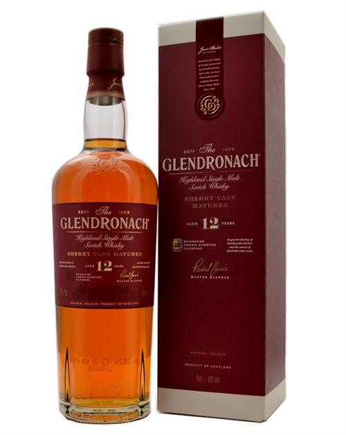 Glendronach 12 år Rebranded Single Highland Malt Whisky 70 cl 43%