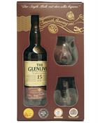 Glenlivet 15 år incl 2 glas French Oak Single Speyside Malt Whisky 40%