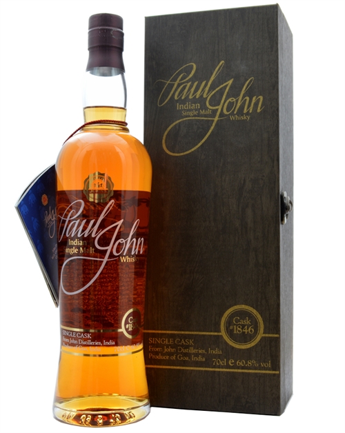 Paul John Single Cask 1846 Indian Single Malt Whisky Indien 60,8%