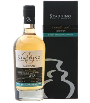 Stauning 1:a upplagan Traditionell 2009/2012 Dansk Single Malt Whisky 63,3 % 