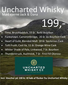 Masterclass Uncharted Whisky Co kl 11.00 Sydbank Arena 1. marts 2025 PRINT SELV