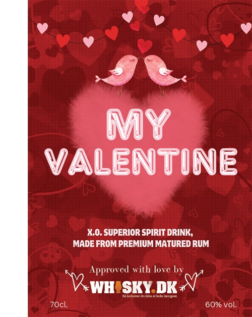 Valentine\'s Heart Rom Edition nr. 6 Cask Strength Edition XO Superior Spirit Drink Rom 60%