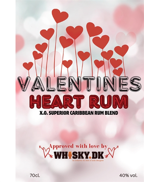 Valentine\'s Heart Rom Edition nr. 5 XO Superior Blended Caribbean Rom 40%