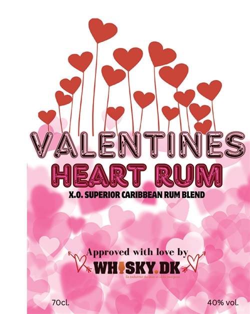 Valentine\'s Heart Rom Edition nr. 7 XO Superior Blended Caribbean Rom 40%